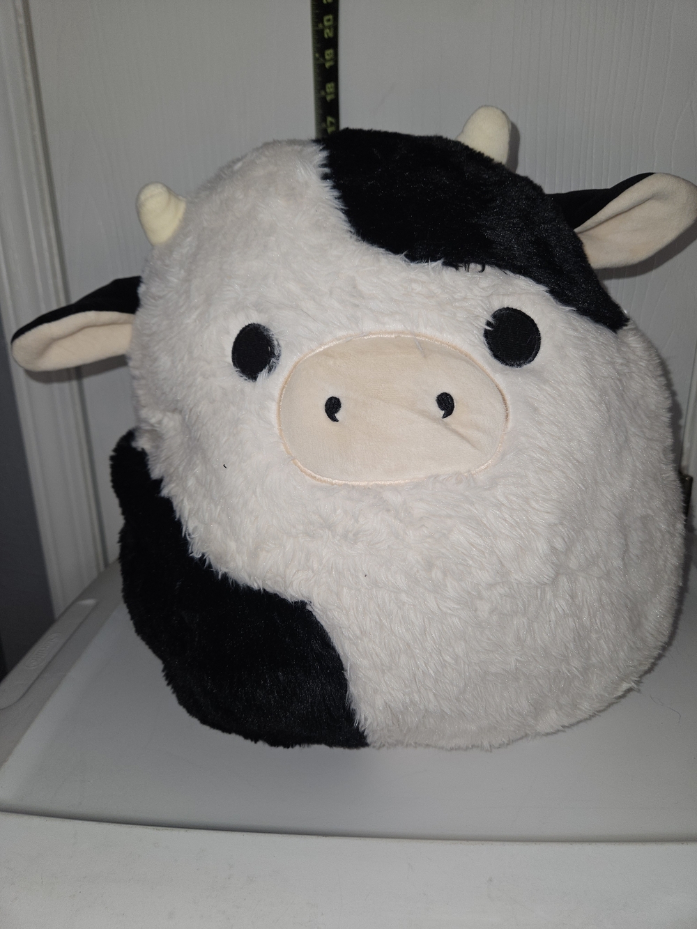 Squishmallows Black and White Cow Plush
